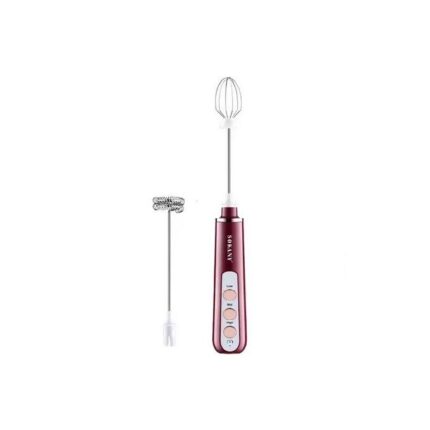 Sokany USB Frother (Hand Stick Mixer & Egg Beater)Red(SK-02014).