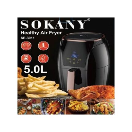 Sokany Digital Healthy Air Fryer 1500W - 5L (SK-3011)
