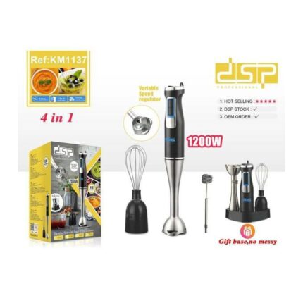 Dsp 4 In 1 Hand Blender Set With Base/1200W(KM1137)
