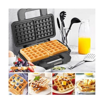 Sokany  2 Slice Waffle Maker With Double Side Heating -1000 Watt (SK-BBQ-225)