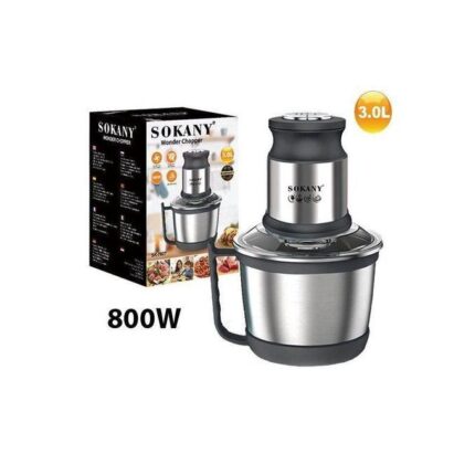 Sokany Mini Wonder Chopper All Steel Body 800 Watt - 3.0 L (SK-7027)