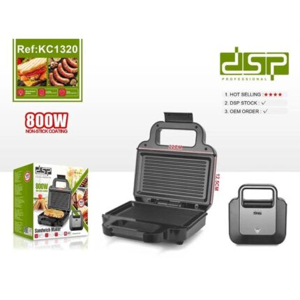 Dsp Sandwich Maker/Temperature Control/Non-Stick Coating/800W(Kc1320)