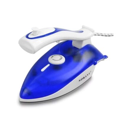 Sokany Foldable Travel Steam Iron - 1000 W / Blue (PL-368A)